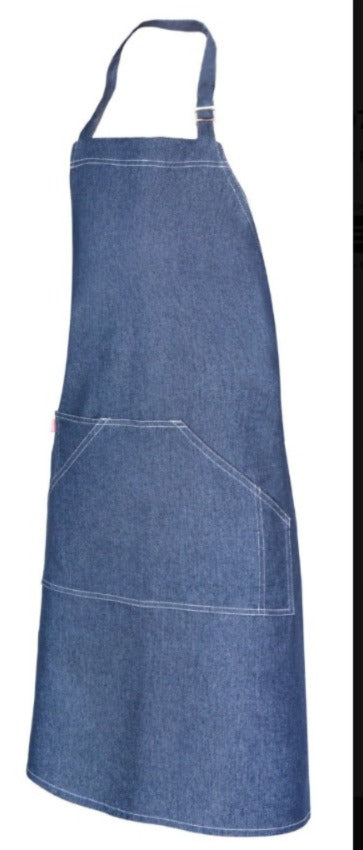 GREMBIULE DENIM CON PETTORINA