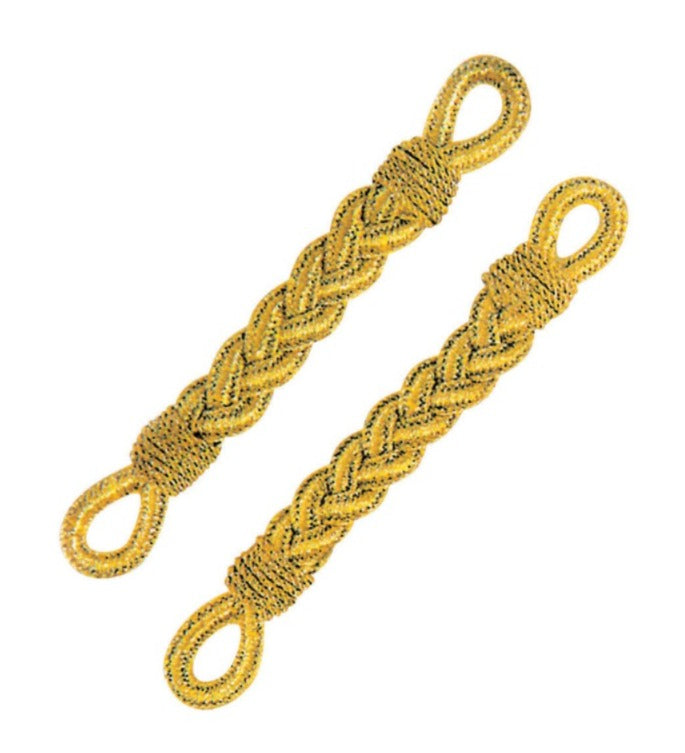 TRECCE DORATE COPPIA
